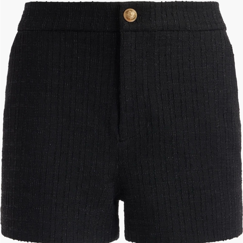 Alice + Olivia High Waist metallic Tweed Shorts